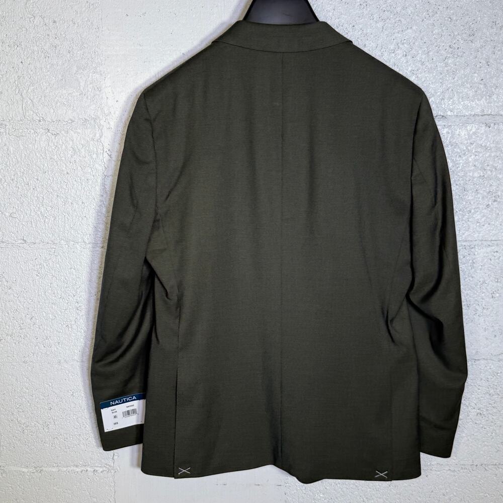Nautica Men's Modern-Fit Stretch Fall Suit Olive Green  38S 32W $395 - Picture 7 of 16